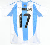 Alejandro Garnacho Autographed Argentina Home Soccer Jersey #17 -Beckett Holo *M