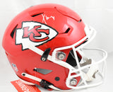 Xavier Worthy Autographed Kansas City Chiefs F/S SpeedFlex Helmet - Fanatics