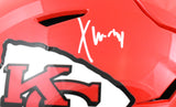 Xavier Worthy Autographed Kansas City Chiefs F/S SpeedFlex Helmet - Fanatics