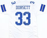 Tony Dorsett Autographed White Pro Style Jersey HOF - Beckett W Hologram *Silver