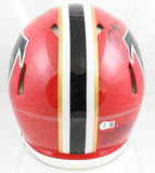 Deion Sanders Signed Falcons 66-69 F/S Speed Authentic Helmet - Beckett W Holo