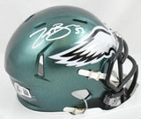 Zack Baun Autographed Philadelphia Eagles Speed Mini Helmet - Beckett W Hologram