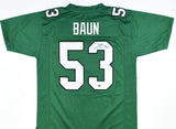 Zack Baun Autographed Green Pro Style Jersey - Beckett W Hologram *Black