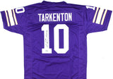 Fran Tarkenton Autographed Purple Pro Style Jersey HOF - Beckett W Hologram