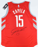 Clint Capela Autographed Houston Rockets Nike Fast Break Jersey - Tristar *Black