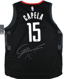 Clint Capela Autographed Houston Rockets Black Nike Fast Break Jersey - Tristar