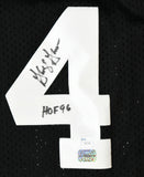 George Gervin Autographed Black Pro Style Jersey w/ Black Name HOF - JSA *Black