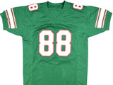 Jerry Rice Autographed Green College Style Jersey - Beckett *Black