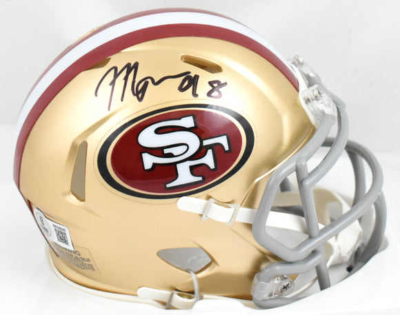 Mykel Williams Autographed 49ers Speed Mini Helmet - Beckett W Hologram *Black
