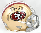 Mykel Williams Autographed 49ers Speed Mini Helmet - Beckett W Hologram *Black