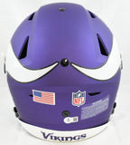 Justin Jefferson Signed Vikings F/S SpeedFlex Helmet - Beckett W Holo *Yellow