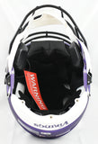 Justin Jefferson Signed Vikings F/S SpeedFlex Helmet - Beckett W Holo *Yellow