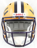 Justin Jefferson Autographed LSU Tigers F/S Speed Helmet - Beckett W Hologram