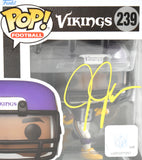 Justin Jefferson Autographed Minnesota Vikings Funko Pop #239 - Beckett W Holo