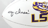 Ja'Marr Chase Autographed LSU Tigers Logo Football - Beckett W Hologram