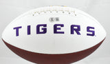 Ja'Marr Chase Autographed LSU Tigers Logo Football - Beckett W Hologram