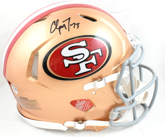 Christian McCaffrey Autographed 49ers F/S Speed Authentic Helmet - Fanatics