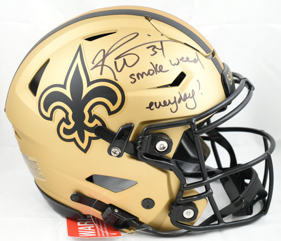Ricky Williams Signed Saints F/S Rave SpeedFlex Helmet SWED - Beckett W Holo