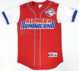 Juan Marichal Autographed Republica Dominicana Majestic Jersey - Beckett W Holo