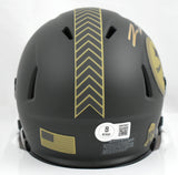 Pat Freiermuth Autographed Steelers Salute 2025 Speed Mini Helmet-Beckett W Holo