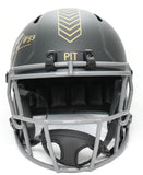 Jack Sawyer Autographed Steelers F/S Salute 2025 Speed Helmet-Beckett W Hologram