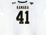 Alvin Kamara Autographed White Pro Style Jersey - Beckett W Hologram