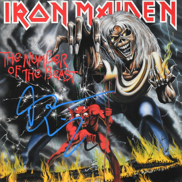 Bruce Dickinson Autographed Iron Maiden The Number of the Beast Vinyl-Beckett W