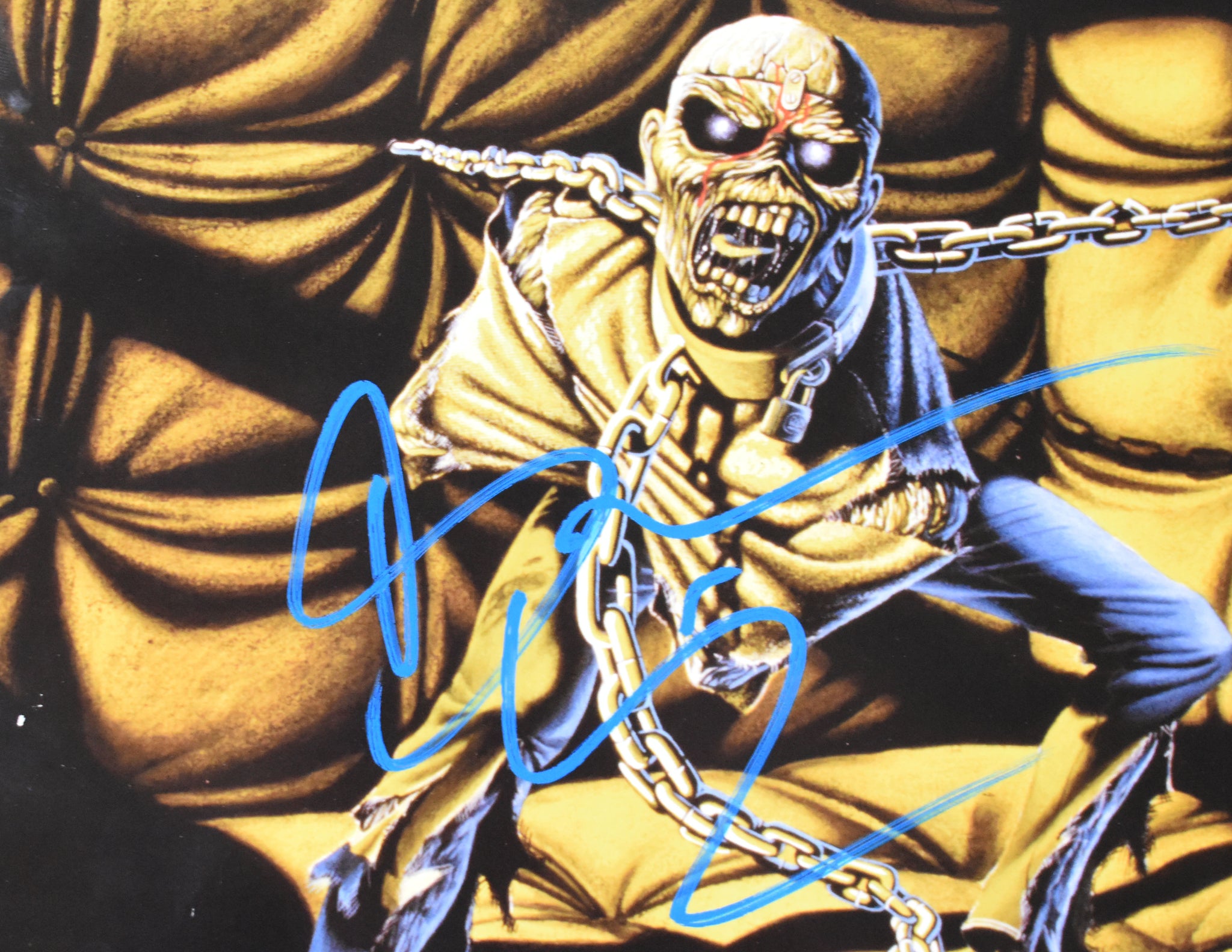 Bruce Dickinson Signed Iron Maiden Piece of Mind Vinyl - Beckett W