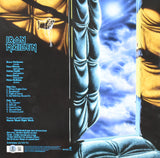 Bruce Dickinson Signed Iron Maiden Piece of Mind Vinyl - Beckett W Holo *Scratch