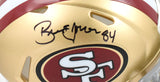 Brent Jones Autographed San Fransico 49ers Speed Mini Helmet - Beckett W Holo