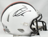 Quinshon Judkins Autographed Browns 2023 Alt Speed Mini Helmet - Beckett W Holo