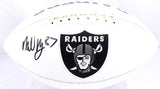 Michael Mayer Autographed Las Vegas Raiders Logo Football - Beckett W Hologram