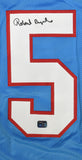 Robert Brazile Autographed Blue Pro Style Jersey - Prova *Black