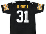 Donnie Shell Autographed Black Pro Style Jersey HOF - Beckett W Hologram *Black