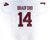 Sam Bradford Autographed White College Style Jersey - Beckett W Hologram