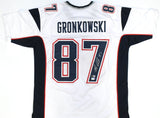 Rob Gronkowski Autographed White Pro Style Jersey - Beckett W Hologram