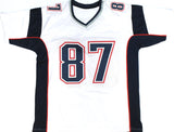 Rob Gronkowski Autographed White Pro Style Jersey - Beckett W Hologram