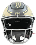 A.J. Brown Autographed Eagles F/S Salute 2025 SpeedFlex Helmet - Beckett W Holo