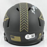 Randall Cunningham Signed Eagles Salute 2025 Speed Mini Helmet - Beckett W Holo