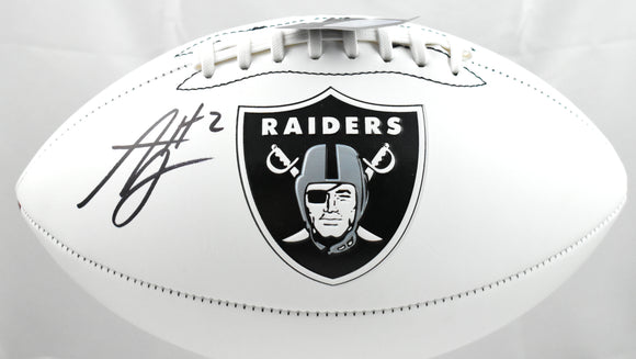 Ashton Jeanty Autographed Las Vegas Raiders Logo Football - Beckett W Hologram