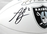 Ashton Jeanty Autographed Las Vegas Raiders Logo Football - Beckett W Hologram
