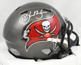 Derrick Brooks Autographed Tampa Bay Buccaneers Speed Mini Helmet - Prova *White