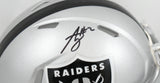 Ashton Jeanty Autographed Las Vegas Raiders Speed Mini Helmet - Beckett W Holo