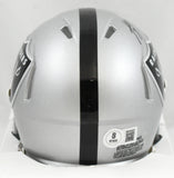 Ashton Jeanty Autographed Las Vegas Raiders Speed Mini Helmet - Beckett W Holo