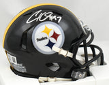 Cameron Heyward Autographed Pittsburgh Steelers Speed Mini Helmet Beckett W Holo