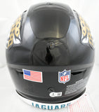 Travis Hunter Autographed Jacksonville Jaguars F/S SpeedFlex Helmet- Beckett W