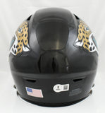 Travis Hunter Signed Jaguars Mid-Size SpeedFlex Helmet - Beckett W Holo *White
