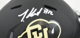 Travis Hunter Autographed Colorado Buffaloes Speed Mini Helmet - Beckett W Holo