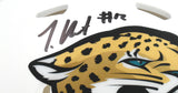 Travis Hunter Autographed Jaguars Alt 2024 Speed Mini Helmet - Beckett W Holo