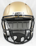 Travis Hunter Autographed Colorado Buffaloes F/S Speed Helmet- Beckett W Holo